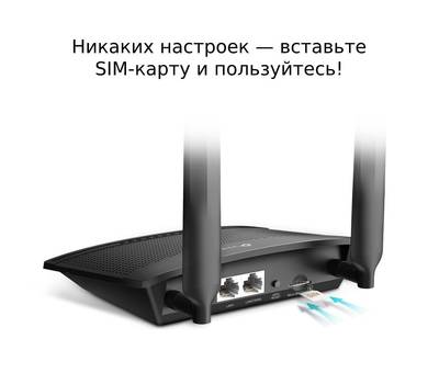 Wi-Fi роутер TP-LINK TL-MR100 N300 4G LTE Wi-Fi