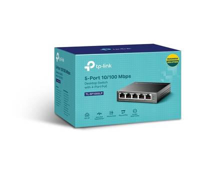 Коммутатор TP-LINK TL-SF1005LP 5x100Mb 4PoE 41W неуправляемый