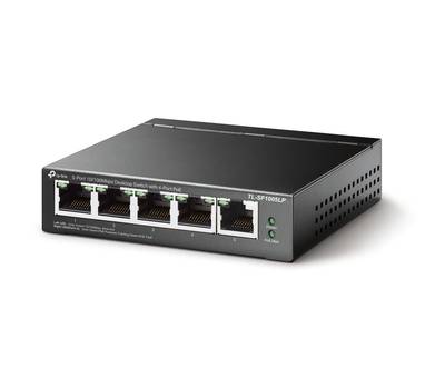 Коммутатор TP-LINK TL-SF1005LP 5x100Mb 4PoE 41W неуправляемый