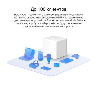 Wi-Fi роутер MERCUSYS Halo H30G(3-pack)