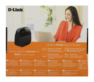 Wi-Fi роутер D-LINK DSL-2640U/R1A