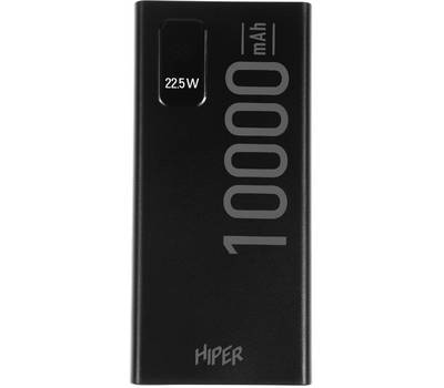 Power Bank HIPER EP 10000 BLACK 10000mAh 3A QC PD 2xUSB черный