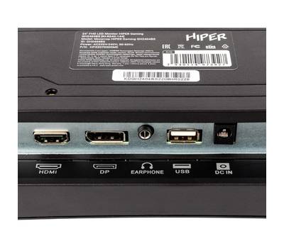 Монитор HIPER 23.6" Gaming GH2404BS черный VA LED 5ms 16:9 HDMI M/M матовая 250cd 178гр/178гр 1920x1
