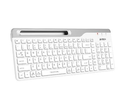 Клавиатура беспроводная A4TECH FBK25-белый/серый USB беспроводная