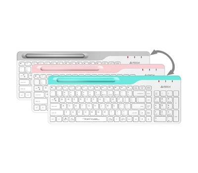 Клавиатура беспроводная A4TECH FBK25-белый/серый USB беспроводная
