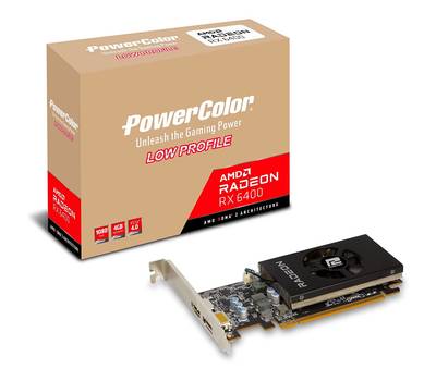 Видеокарта POWERCOLOR AXRX 6400 LP 4GBD6-DH