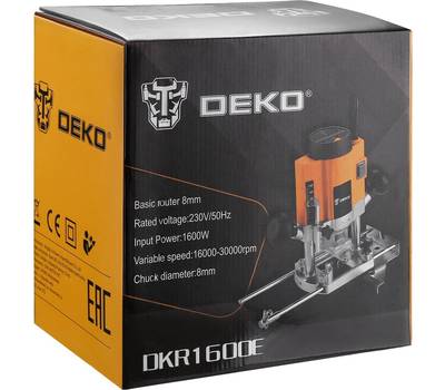 Фрезер аккумуляторный DEKO DKR1600E 1600Вт 30000об/мин макс.ход:52мм