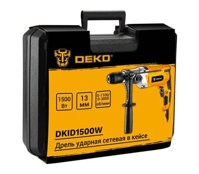 Дрель электрическая DEKO DKID1500W