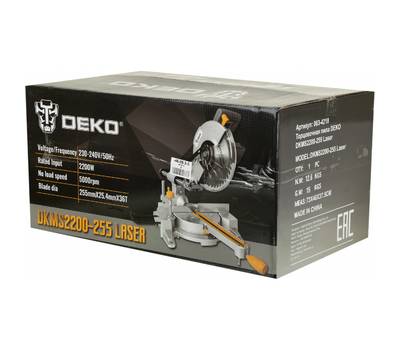 Пила торцовочная настольная DEKO DKMS2200-255 Laser