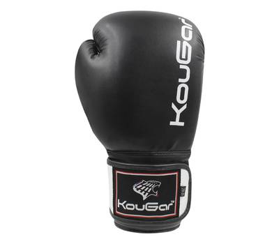 Перчатки боксерские KOUGAR KO400-4, 4oz, черный
