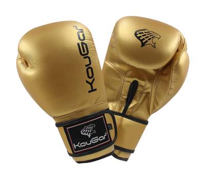 Перчатки боксерские KOUGAR KO600-4, 4oz, золото