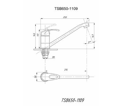 Смеситель для кухни TSARSBERG TSB-650-1109