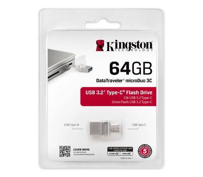 Флешка KINGSTON DTDUO3C/64GB