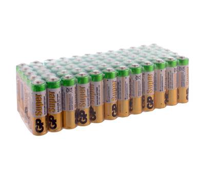 Батарейка GP AA (LR6, 15А), алкалиновые, пальчиковые, КОМПЛЕКТ 60 шт., 15A-2CRVS60