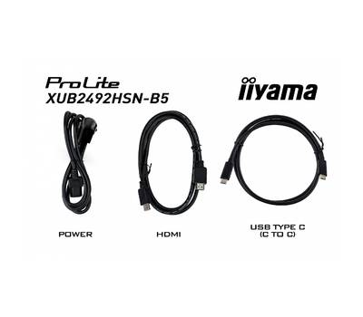 Монитор IIYAMA 23.8" ProLite XUB2492HSN-B5 черный IPS LED 16:9 HDMI M/M матовая HAS Piv 250cd 178гр/