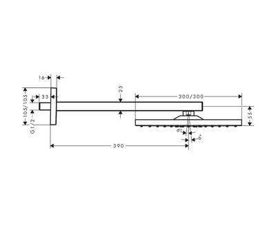 Верхний душ Hansgrohe 26238670