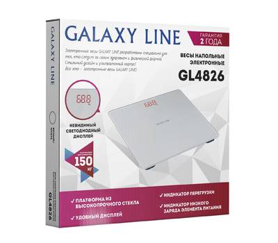 Весы напольные Galaxy LINE GL 4826 БЕЛЫЙ