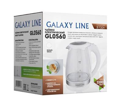 Чайник электрический Galaxy LINE GL 0560 БЕЛЫЙ