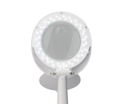 Лупа REXANT настольная 3D+12D с подсветкой 30 SMD LED, белая 31-0245