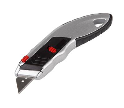 Нож строительный REXANT с трапециевидным лезвием Профи, мгновенно заменяемое лезвие 12-4953