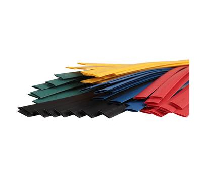 Набор термоусаживаемых трубок REXANT 10,0/5,0 мм, набор пять цветов, упаковка 50 шт. по 1 м 29-0160