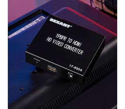 Конвертер REXANT YPbPr + SPDIF / Toslink на HDMI, металл REXANT 17-6904