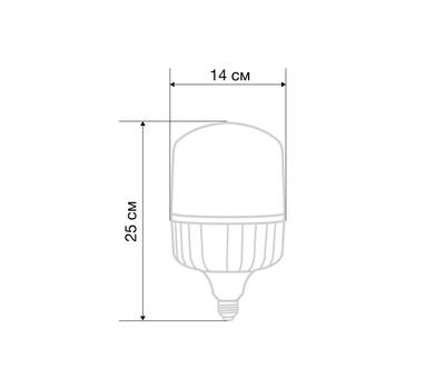 Лампа светодиодная REXANT высокомощная 100 Вт E27 с переходником на E40 9500 Лм 4000 K нейтральный с