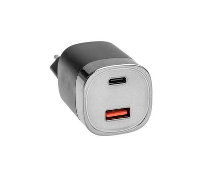 Зарядное устройство REXANT 18-2224 USB QC (30W) + Type C PD (33W), с дисплеем