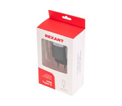 Зарядное устройство REXANT 18-2224 USB QC (30W) + Type C PD (33W), с дисплеем