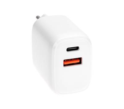 Зарядное устройство REXANT 18-2225 USB QC (20W) + Type C PD (20W), белое