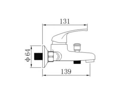 Смеситель для ванны Potato P30210