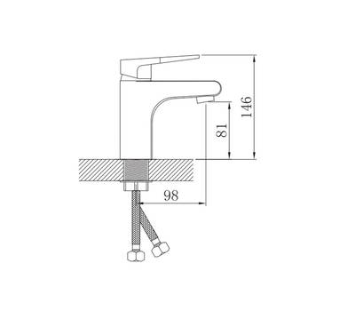 Смеситель для ванны Potato P10236-7