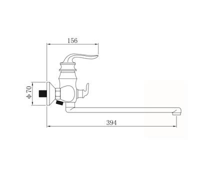 Смеситель для ванны Potato P22219-7