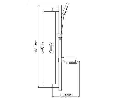 Стойка для душа Potato P9015