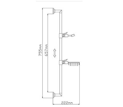 Стойка для душа Potato P9022