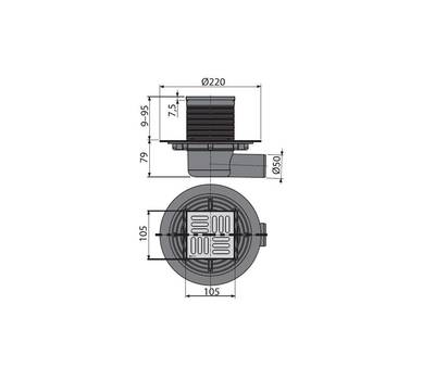 Трап для душа Alca Plast APV1321