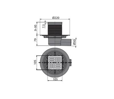 Трап для душа Alca Plast APV1321