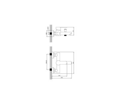 Смеситель для ванны Diadonna D34-330131S