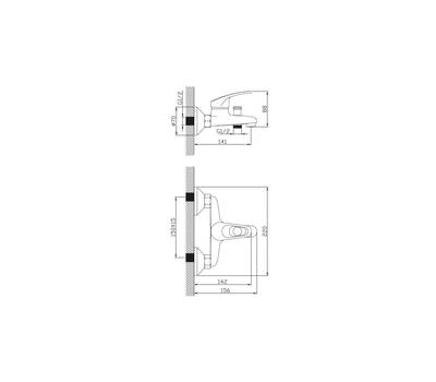 Смеситель для ванны Diadonna D80-330111