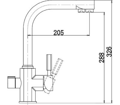 Смеситель для кухни KAISER 40144-2