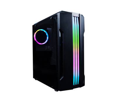 Корпус системного блока 1STPLAYER R3-A-1R1 RAINBOW R3-A / ATX, tempered glass side panel / 1x 120mm