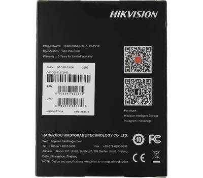 Накопитель SSD HIKVISION E3000 HS-SSD-E3000/256G Hiksemi