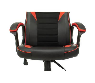 Кресло игровое ZOMBIE GAME 16 черный/красный