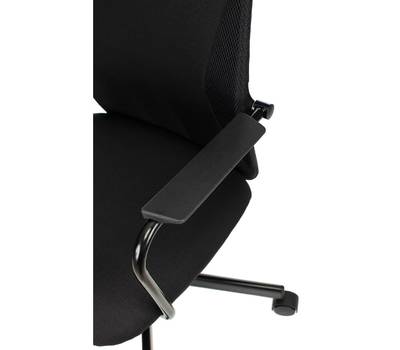 Кресло игровое ZOMBIE ONE-черный с подголов. крестов. металл