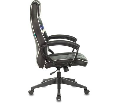 Офисное кресло ZOMBIE Z3 черный/синий эко.кожа крестов. пластик