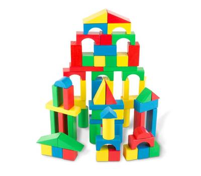 Развивающая игрушка Melissa&Doug Набор цветных блоков (100 дет.) 481M