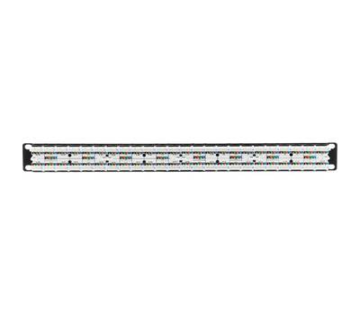 Патч-панель Hyperline PPHD-19-48-8P8C-C5E-110D 19" 1U 48xRJ45 кат.5e UTP