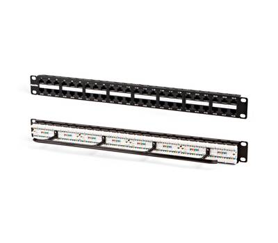 Патч-панель Hyperline PPHD-19-48-8P8C-C5E-110D 19" 1U 48xRJ45 кат.5e UTP