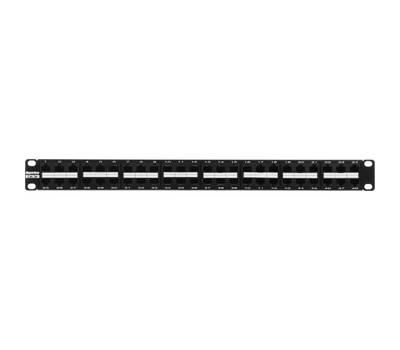 Патч-панель Hyperline PPHD-19-48-8P8C-C5E-110D 19" 1U 48xRJ45 кат.5e UTP