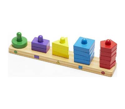 Развивающая игрушка Melissa&Doug Пирамидки на доске 379